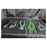 Tray of Multi-Colored Ladies Costume Necklaces