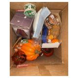 Box of Misc Holiday Decorations