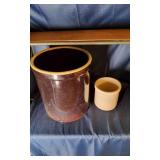 2 Stoneware Crocks