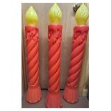 3 Candle Blow Molds