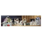 Decorative Christmas Items Top of Shelf