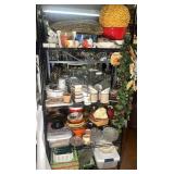 Metal Shelf with Contents