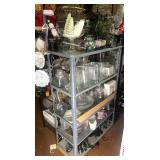 Metal Shelf with Contents