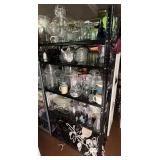 Metal Shelf with Contents