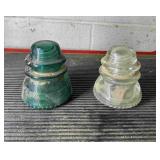 2 Glass Insulators