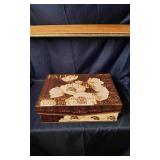 Decorative Box with Ladies Scarves and Gloves