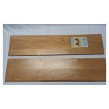2 Real Organized Oak Profiled Edge Sheves