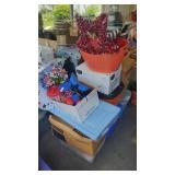 11 Totes and Boxes of Patriotic Decorations