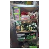 Metal Shelf with Decorations