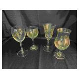 Tote of Misc Clear Glassware