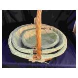 3 Wicker Baskets