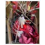 Box of Misc Holiday Decoration Items
