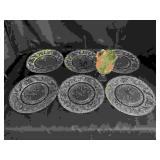 7 Dunkin Miller Sandwich Plates and Misc