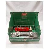 Coleman Two-Burner Green Stove