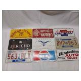 Box of Misc Licence Plates and Tags