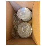 Box of Clear Misc Glassware