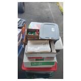 7 Totes and 3 Boxes of Christmas Decorations
