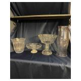 Box of Clear Misc Glassware