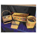 4 Woven Baskets