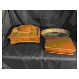 2 Jewelry Boxes and Mirror