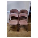 4 Metal Folding Chairs