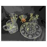 Early American Presscut Glassware Lot