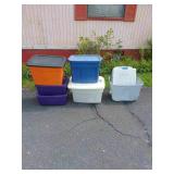 7 Totes with Lids