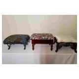 3 Small Foot Stools