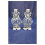 4.5" 2 Glass Teddy Bear Shakers