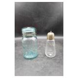 Blue Atlas Glass Canning Jar & Glass Spice Shaker