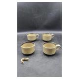 4 "Blacksburg" Iron Mountain Stoneware Mugs