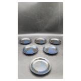 6 "Blue Ridge" Iron Mountain Stoneware Plates