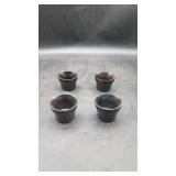 4 "Blue Ridge" Iron Mountain Handless Cups
