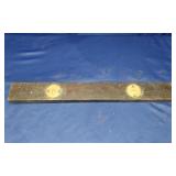 Wooden Spirit Level/Brass fittings