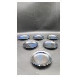 6 "Blue Ridge" Iron Mountain Bread & Butter Plates