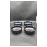 4 "Blue Ridge" Iron Mountain Serving Bowls