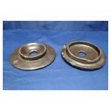 2, 19th Century Stoneware Butter Churn Lids