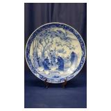 Japanese Blue & White Porcelain Charger