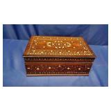 Inlaid Wooden Dowry Chest