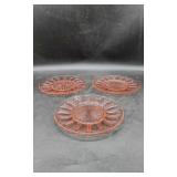 8 Hocking Co. Pink Deperssion Glass Plates