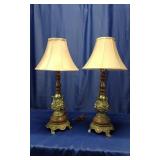 Matching Pair Of Traditional Style Table Lamps