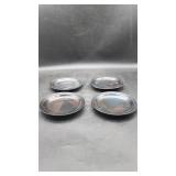 4 "Blue Ridge" Iron Mountain Stoneware Plates