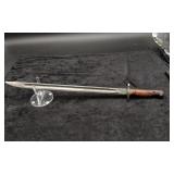 WWII Bayonet with Leather Sheath