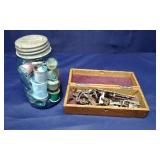 Various Sewing Machine Feet & Colorful Thread