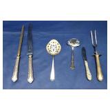 1 Sterling Server and Stainless Kitchen Utensills