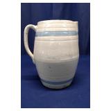 Light Beige Stoneware Pitcher