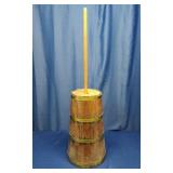Wooden Plunger-Style Butter Churn