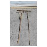 2 Wooden Hay Rakes