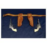 2 Leslie-Henry Diamond H "Laramie" Toy Cap Guns