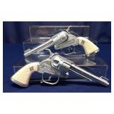 2 Leslie-Henry Diamond H "Laramie" Toy Cap Guns